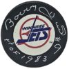 Bobby Hull Autographed Winnipeg Jets Logo Puck