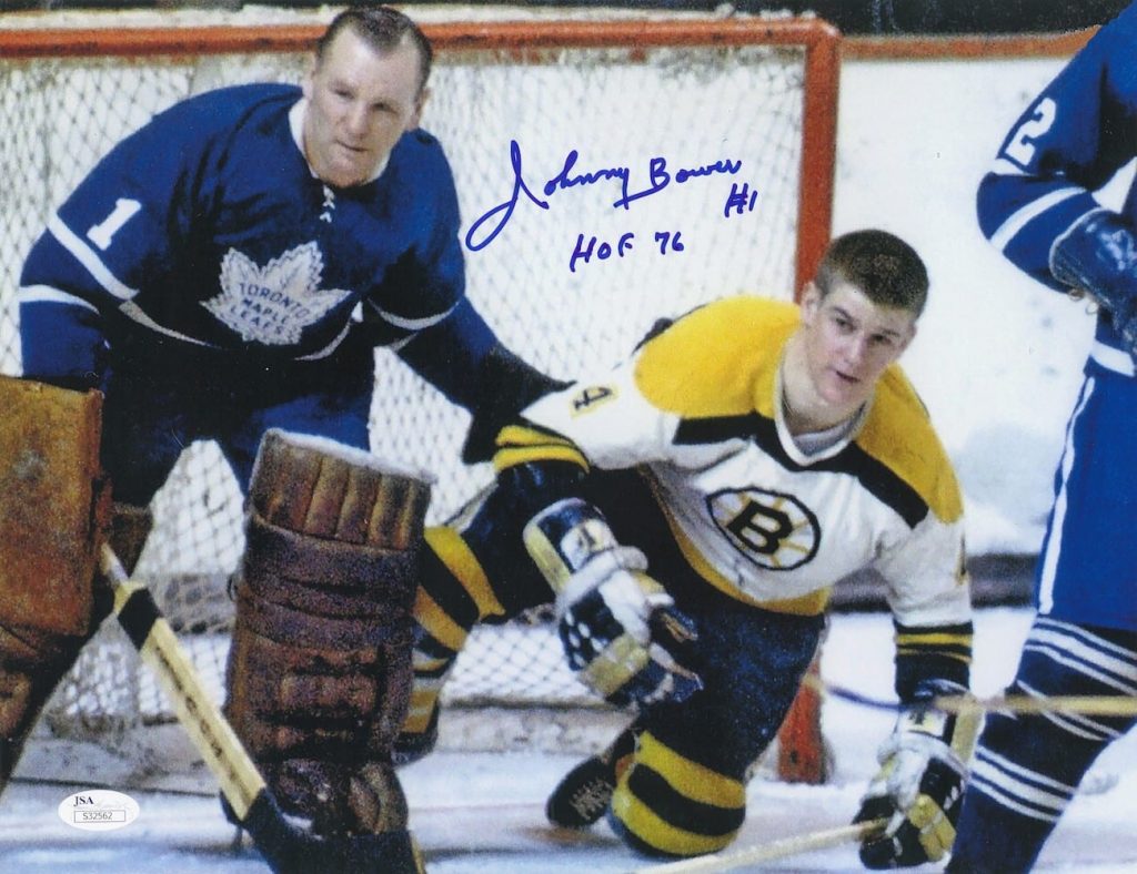 Johnny Bower Autographed Toronto Maple Leafs 11×14 Photo House of Hockey