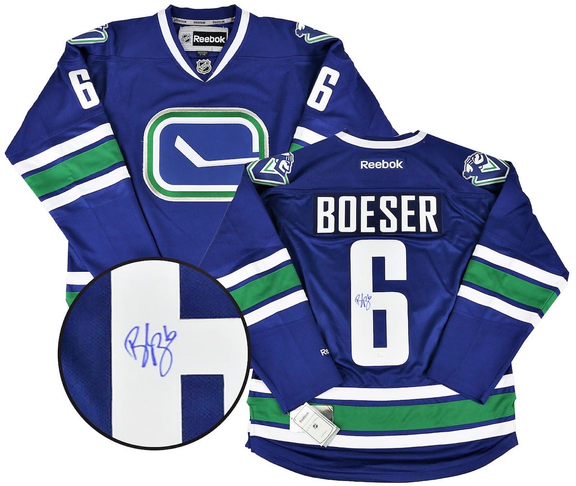 brock boeser signed jersey