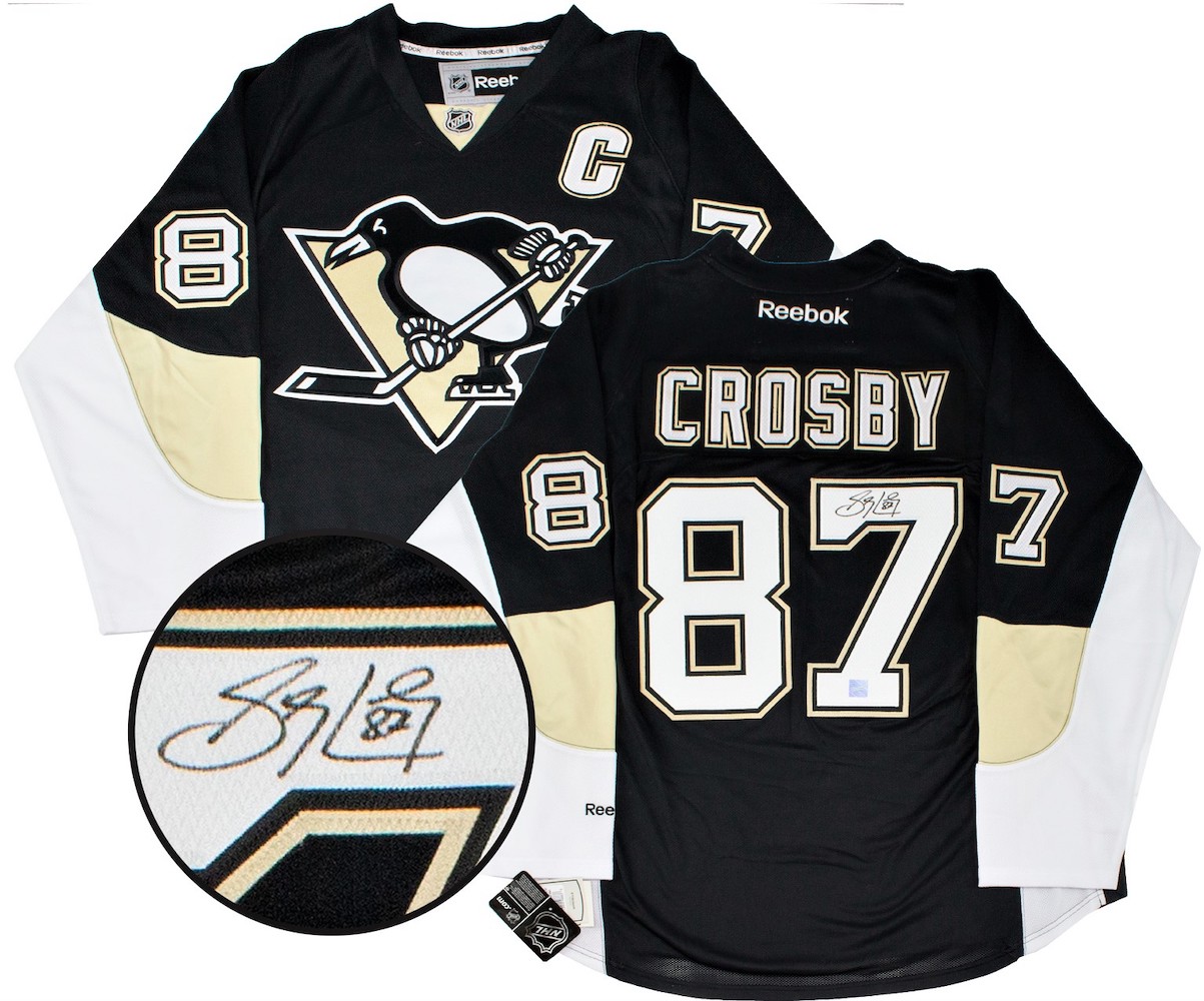 sidney crosby autographed pittsburgh penguins jersey