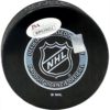 Jake Virtanen Autographed Vancouver Canucks "Jersey Stitch" Puck - Image 2
