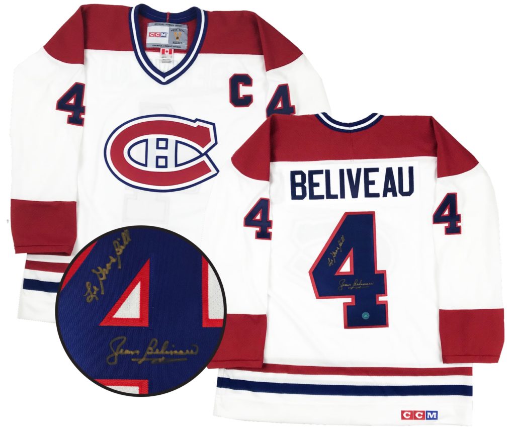Maillot Hockey Montréal Canadiens Jean Béliveau - Rétro Vintage, Taille Adulte